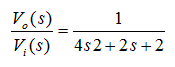 v, (s) V,(s) 4s2+2s +2