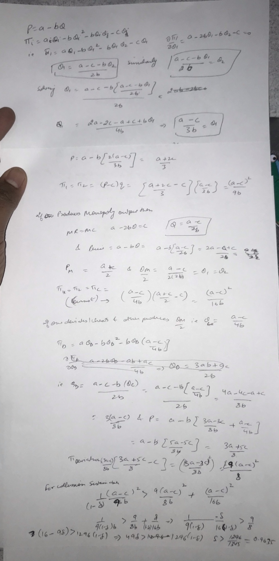 OTI ie Pra-bo i= aidi bait-boidj-caj T = a, b & ² - 6Q, &- co a-260,- bh-C=0 a-c-bol similarly fa-cobar solving a 2b -b{ are