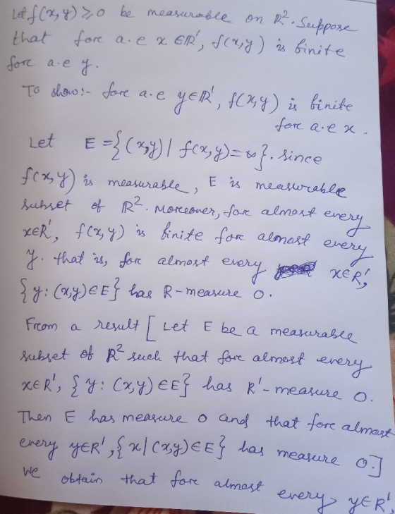 for aex 2 を.thodos, fo扢alrnand event pe. χeR, Then E ha, meaqare o and that fre almo oJ has fen adnese almast