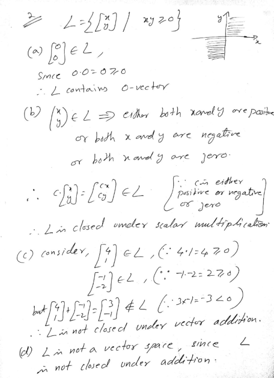 Simee 0-ectoy Contain oYe ngatine x andy Crre onel are eiher pasikire jero ngatie 7 1-H 2 o clased umcler scalar mulHiphaon o