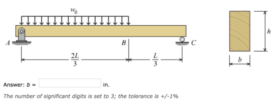Wo 2L Answer: b - in. The number of significant digits is set to 3; the tolerance is +/-1%