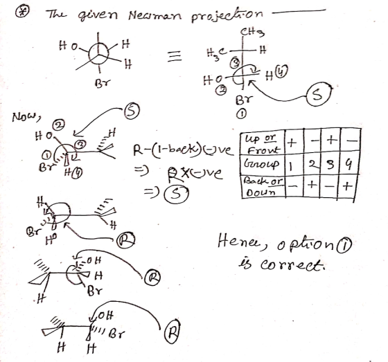 The given Nearan projecron H o. Now up or R-(1-back)veFrovt noup 234 PxOve Badk or Doun Br Hene, opion icorreet Br H
