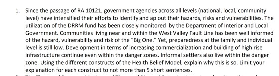 1. Since the passage of RA 10121, government agencies across all levels (national, local, community level) have intensified t