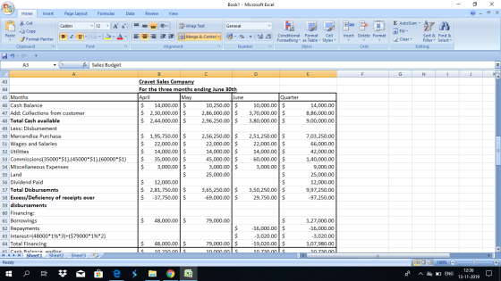 Book1 - Microsoft Excel - X Home Insert Page Layout Formulas Data Review View * Cut Copy = = = General Calibri BI U - - 12 -