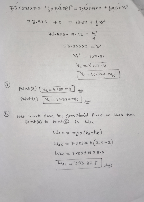 743x9-9187.5 +4x7/3X03* = 7,389.8IX 2 + 4,7,3 % Vě 73.575 to = 19.62 + 1 ve ² 73.575-19.62 = ve? 53.955 x2 = V? Vez = 107.91