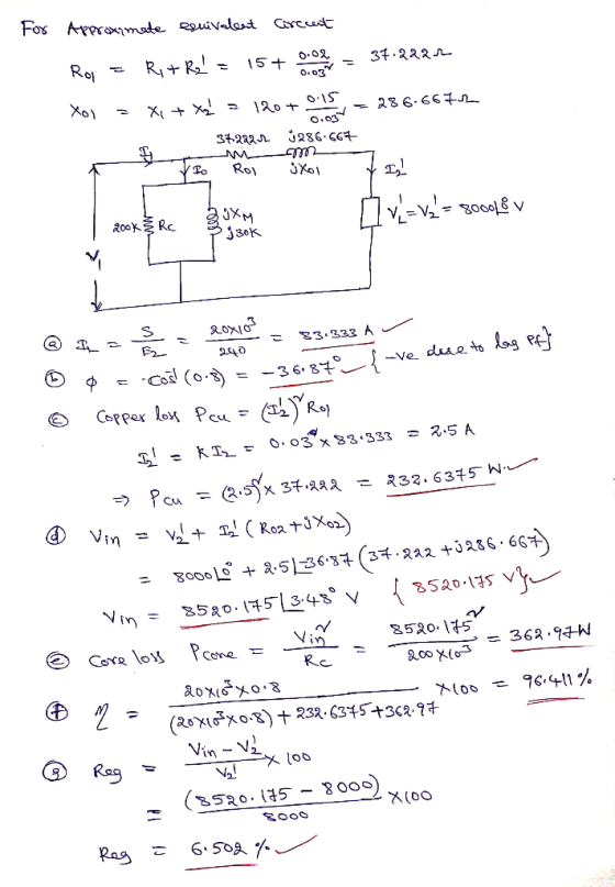 Fos Approximate esuivalet Circcet Ri+ R2 = 15+ 0.02 37.222n Rol O.03 X + x = 120 + 286.6672 0.0g j286-C67 34-2222 Ro1 3XM j30