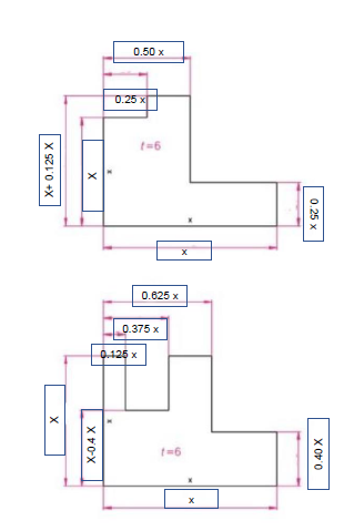 0.50 x 0.25 x -6 X+ 0.125 X X 0.25 x 0.625 x 0.375 x 0.125 x X XO-X 0.40 X x