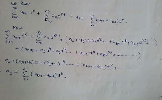 We have 58W 4, a* + QK **) 9+ are comes towa) ak + M8 K50 - 9 + K=o (aktit tako K=) Now 71 Saxta + San K=0 = ( 9 + 92a+ 930²