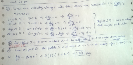 . and Se on with dime then the acceleration (ie d ol doje 3 halk a veloadly d大 ec . from dia rak @ , dle pantele 3 wok ơrgin at t-e so dhe velocity ofket @rj:小1