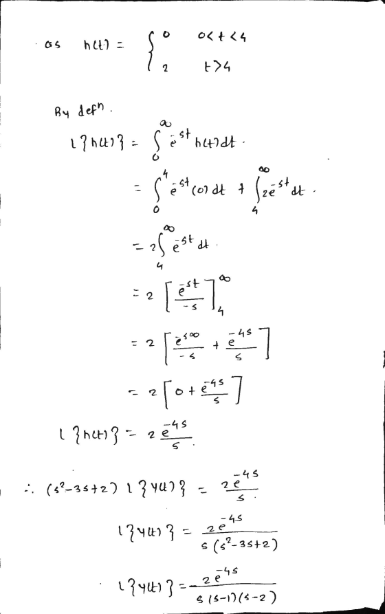 Oct 24 OS het): ind 2 t>4 By defn. 1984 1983 1984 4 st est coldt + Szést at 4 75. Jos TP = 2 st e 15. [ 4 cost -45 + e S Tote