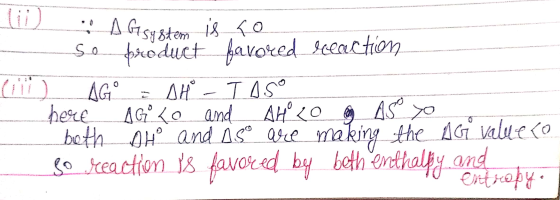 ( A Gsystem is so se product favored refaction (iii) AG - H - TASO here AGLO and AH com AS 70 beth an and As are making the A
