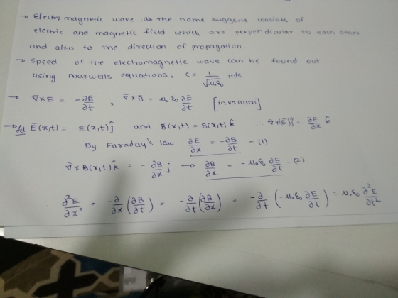 → electo magnetic wave as the name auggets consia of electric and magne Hcfie ld uy hich are Perpendicular +0 each nev and al