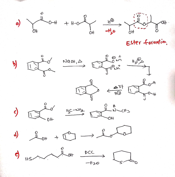 OH 0H Ester formation, ولي بعد العهد من « سعد بن و وظ كلام -CH3 M ده با من و نمک به مئ د ای که بری و SOH DCC S مرا