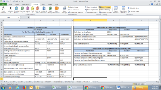 Excel 8 Microsoft Excel File Home Insert Page Layout Formulas Data Review View Define Name Trace Precedents Show Formulas Tra