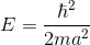 E = 2mg