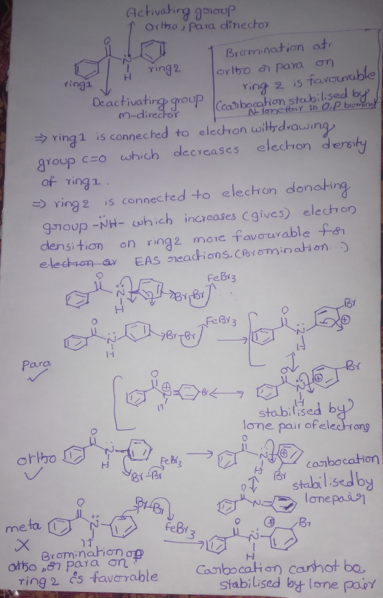 Activating group 1 Ortho, para director i r 1 Bromination at I ringa Torto o para on ringi J Deactivating group m-director I