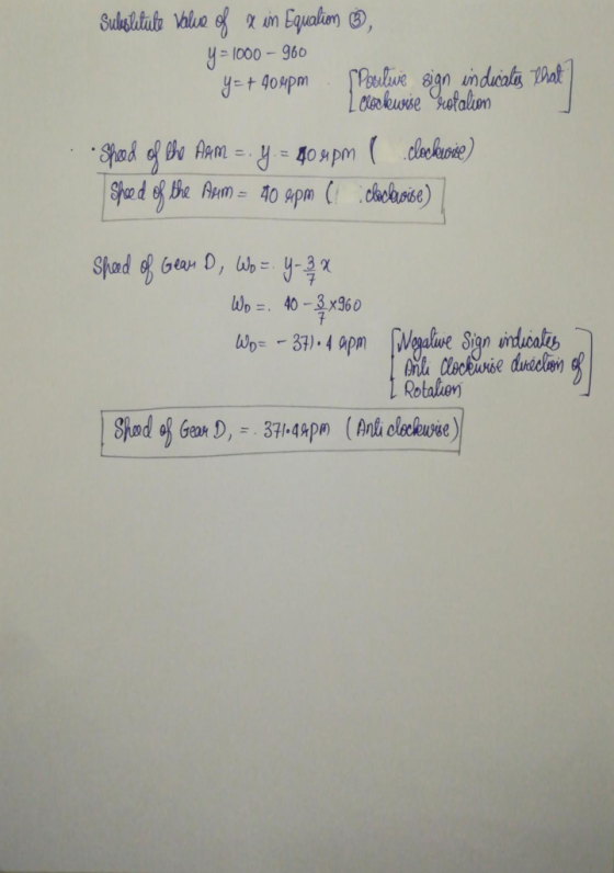 Suduslatate Valie of un Equalim y=1000-960 yet 4ospm SPealve Bign unducala at Clekuwrie Grotalion Spad of Gean D, Wb WD = 40-