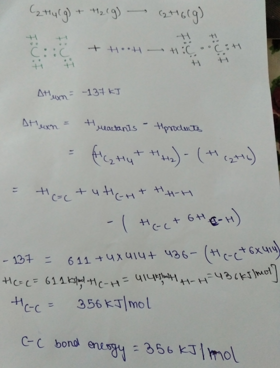 29) + -4 + C: : +:C HOH . +1 +H = -13+ KT Hproeluce ueactanls +4 ャ やHー + 6+1 (Mect6xipg - 131 = 611 Uxu|4 41 356 Kmol -1 CC b