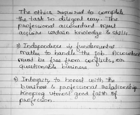 The The ethice Sreçuei ined to complele the task in diligent way professional accountant must acquire paio knoledge & skills