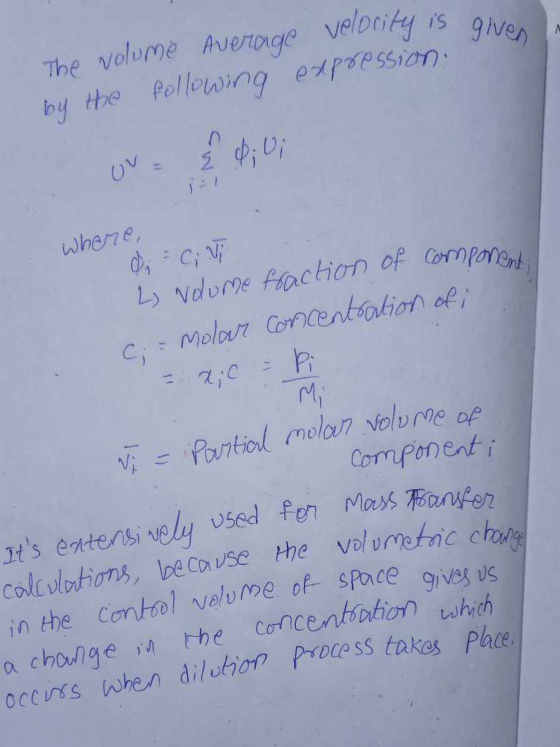 2, volume fraction of componenti - Partial molar volume of calculations, because the volumetric change occurs when dilution p