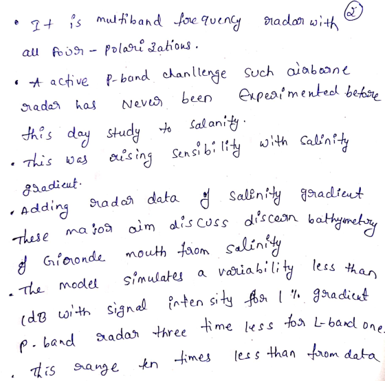 radar with @ It is mul tiband fore quency all four - polarizations. of active P-band chanllenge such aiaboone radar has never