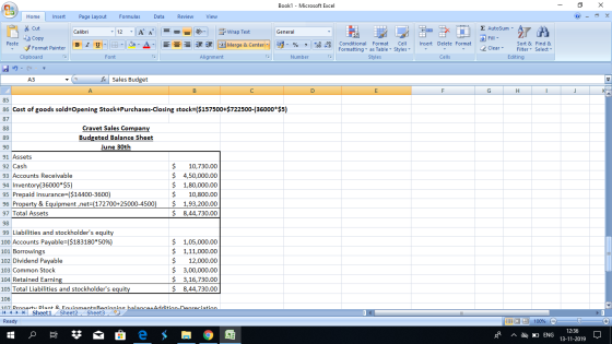 Book1 - Microsoft Excel - X Home Insert Page Layout Formulas Data Review View BE * Cut Copy = = = General Calibri BI U - - 12