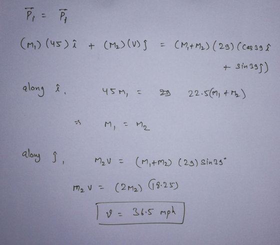 %3D (m,) (45) î + (Me) (V)ĵ = (M,+ Mz) (29) (Cas a9 £ (M,+ Mz) (23) (cas 19 Î %3D + sin 3gg) a long 2. 22.5(M, + Mb) 45M, = 2