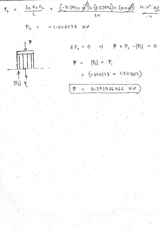 S Az Ez Pz - (-7-2022 y)2 (onstra)e company in - in = -1.640578 .: Efy = 0 = P +P, -1P21 = 0 AN PE (B) = P, (1.640578 - 1-347