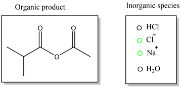 Organic product
Inorganic species
онСІ
осі
o Na
он,0