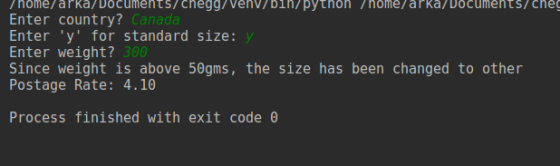 nome/arka/Docüments/HomeworkLib/venv7bin/python /home/arka/Documents/che Enter country? Enter y for standard size: Canada Since w