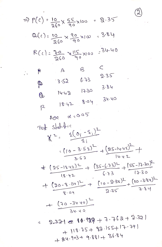 -X100 26 X 55 १० X(00 . P(c) = tex 55xtoo - 8.35 (c): = x १०.xla , 3.४५ R(c) : Paus.०० -3५.५० । 2.35 3-84 3५.५० @ R 3-52 23 ५