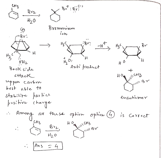 H20 Br: Нз H 24 Anti prauct Gttzel pon carbon best able to stalilipar tir usihire chae Rnautismer thuse option ophon () is Co