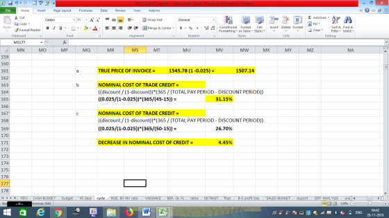 ACCOUNTS latest - Microsoft Excel (Product Activation Failed) Review File Home Insert Page Layout Formulas Data View Add-Ins