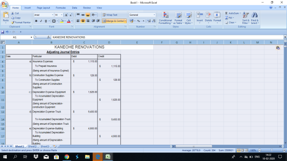 Book1 - Microsoft Excel - X Home Insert Page Layout Formulas Data Review View Cut Copy Arial - General 1 1 Wrap Text 3 Merge
