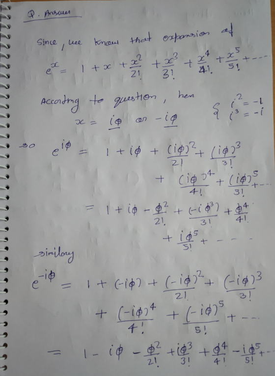 Q.Ansuer Since kimaw thet rtonsion a uee / 22 +x 21 + x 1 + 11 1 51 31 Accondng tguashe hen - ig 11 20 Ciei 1 + i 21 Cip i +