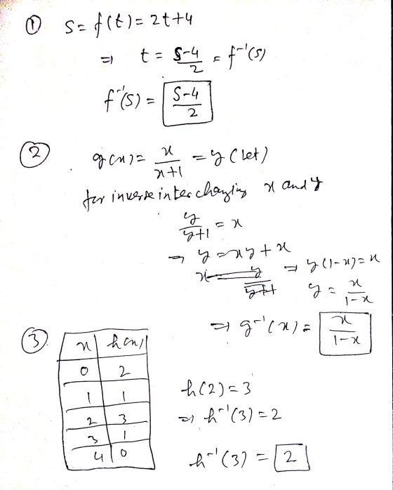 O sa f(t) = 2t+4 3-4 ta $-4 : f(s) f(s) = 5=4 2 2 gcui u ati -y (let) U and & for inverse interchangling ә E 21 THI yonyta H