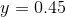 y = 0.45