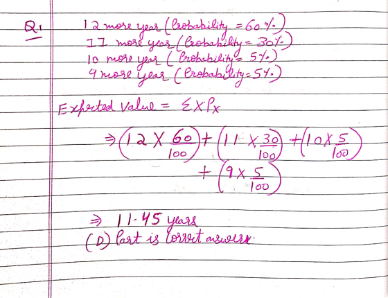 12 more year (lobability - 60%) 17 more year (hobability = 301) to more year (Prebebility. 572) a nuese year (Probability 54)