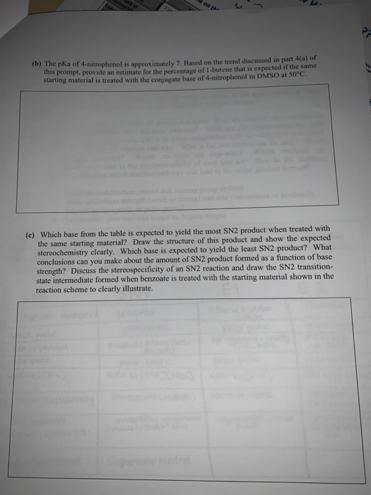 On the (b) The pKa of 4-nitrophenol is approximately 7. Based on the trend discussed in part 4(a) of this prompt, provide an