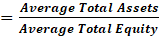 Average Total Assets Average Total Equity