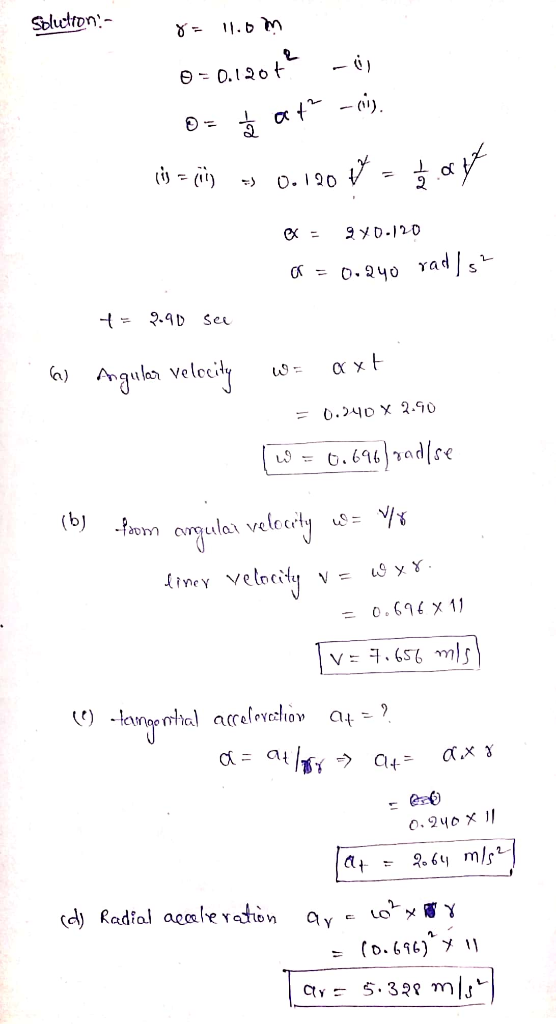 e 0.12ot 2 .( iney velocity v = uSxY V는 ㅋ.CSb m! S Radal aeahe vedon (D. 696) y 11