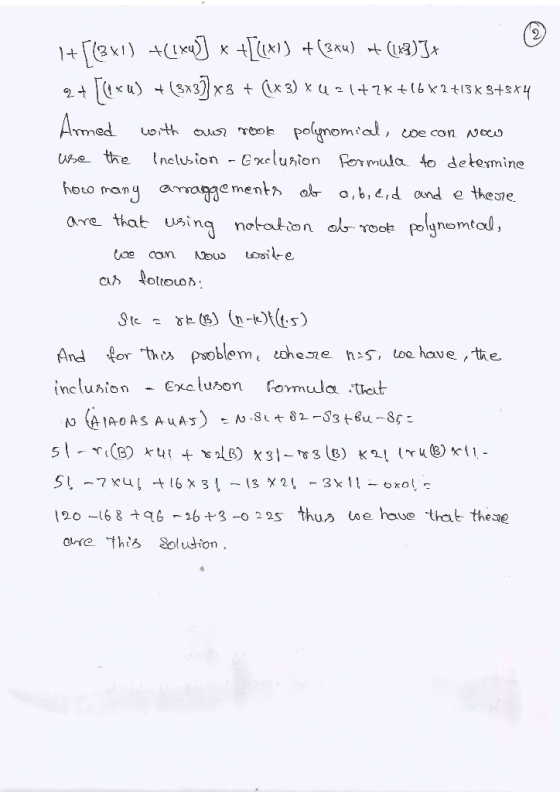 we the tnclubion - Exeluion omula 4o detemine houo many aase menthaab,ed and e theae And or th pooblom tchene has, oe have tt