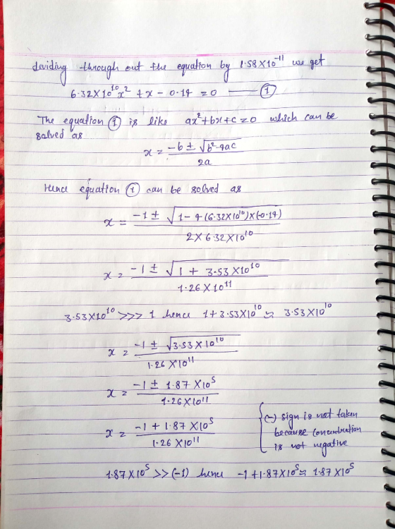 deviding through out the equation by 1:58x10 we get 6-3284667? 4 2 - 0.14 zo ☺ The equation @ is like ax²+60146 zo which can