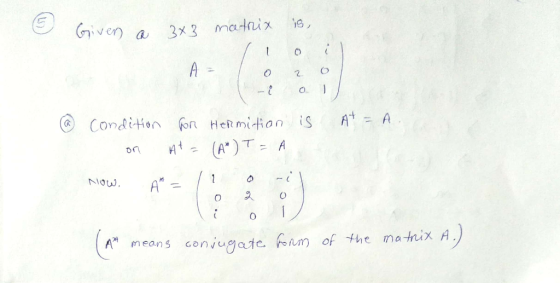 ver a 3x3 matix , O. Now A mean S con