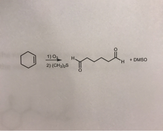 1) O₃ H + DMSO 2) (CH3)2S o=