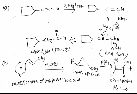 THF zCH l (enal omy adetyde (prococt Ph3 пОВА TYans epoxide cis-epxide nc pRA: neta clod pevben 2oic aud