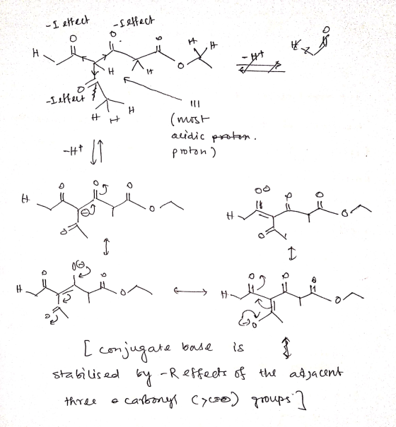 -I effect -s effect + * * الي -Ieffect H 8 ہم (most acidic proton. proton) - ہے E میئن نفرت H م نياز .. سنتی H اگه base is [