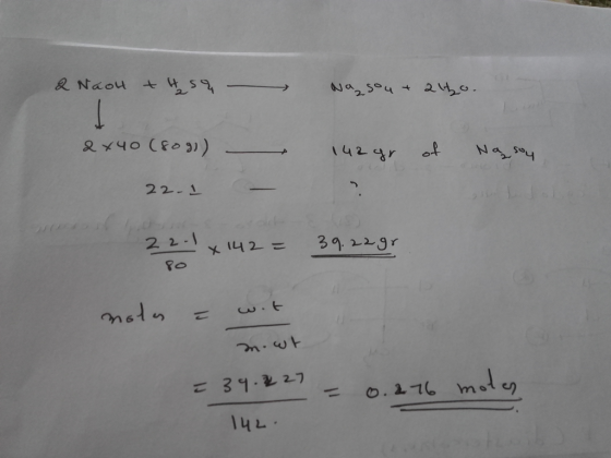 2 Naol tt sq Nasou + alto. 2x40 (8 142gr of Nasoy 22-1 22.1x142 = 39.22 gr 2 2 .1 X 142 = 29 Po mots = wil m.wt 27 = 39.827 =