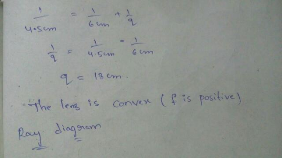 usem SEm a 13 cm T (is posilive he lengs Convex iag snenn