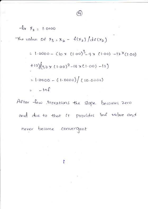 for fter -le irerations te l slope be comes 2ero euw provides nf vlue and t t owa dce to thatit never